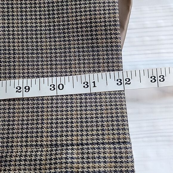 Chaps Ralph Lauren Nailhead Tweed Silk And Wool Blazer Mens Size 44T - Picture 14 of 14